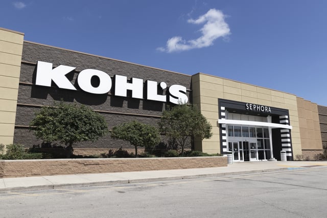 A Kohl&#39;s store location in Muncie, Indiana, pictured in August 2022.