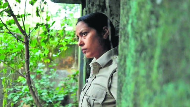 Shahana Goswami in a still from Santosh. (Vertigo Films)