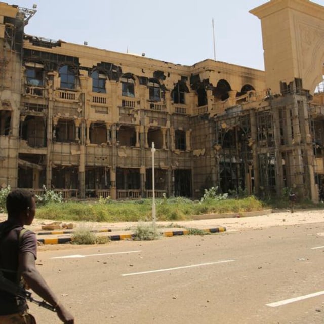 Der im März 2025 von der Sudanesischen Armee zurückeroberte Präsidentenpalast in Khartum