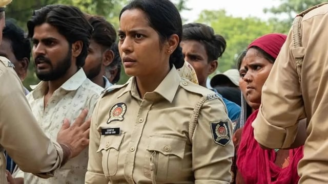 Shahana Goswami in a still from Santosh.