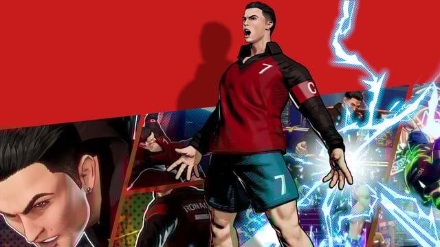 Cristiano Ronaldo in Fatal Fury: City of the Wolves.