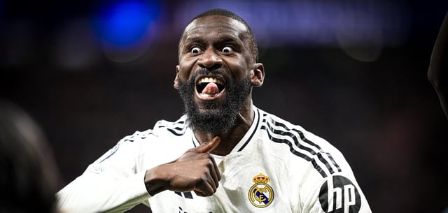 Im Eifer des Gefechts ließ sich Antonio Rüdiger zu dieser Geste hinreißen