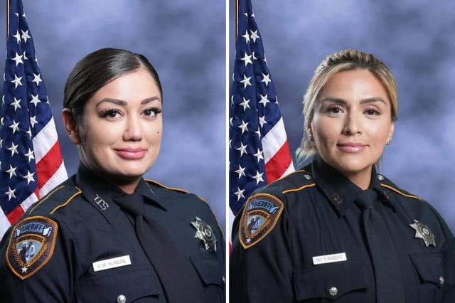 Deputy Christina Kohler (left) and retired Deputy Maria Vasquez (right) lost their lives in March in deaths which were ruled a suicide.
