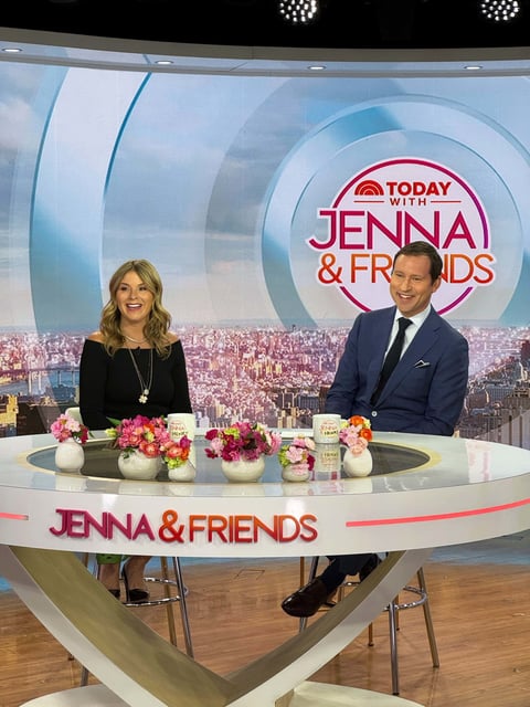 Jenna Bush Hager and her husband, Henry Hager, on the March 27 episode of "TODAY With Jenna & Friends."
