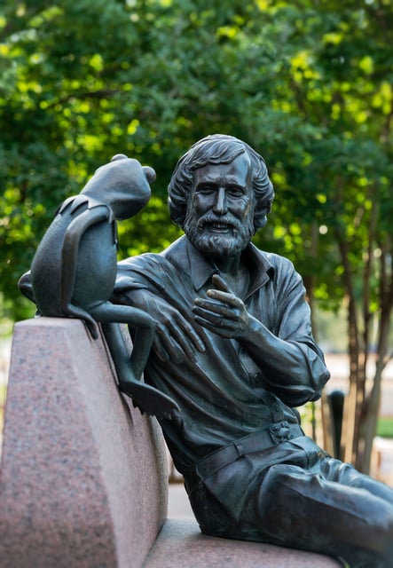 Jim Henson Memorial sculpture at the University of Maryland.