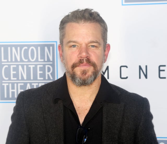 Matt Damon poses at the opening night of Lincoln Center Theater&#39;s &#34;McNeal&#34; on Broadway at The Vivian Beaumont Theater on September 30, 2024 in New York City.