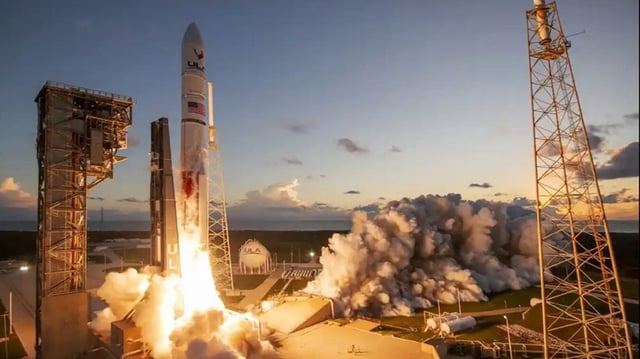 ULA Vulcan rocket lifting off during the Cert-2 flight test