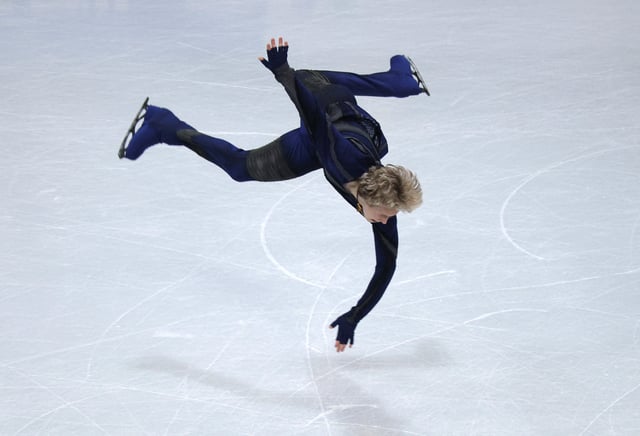 Figure Skating - ISU World Championships - TD Garden, Boston, Massachusetts, U.S. - March 27, 2025  Ilia Malinin of the U.S. performs during the men's short program REUTERS/Brian Snyder