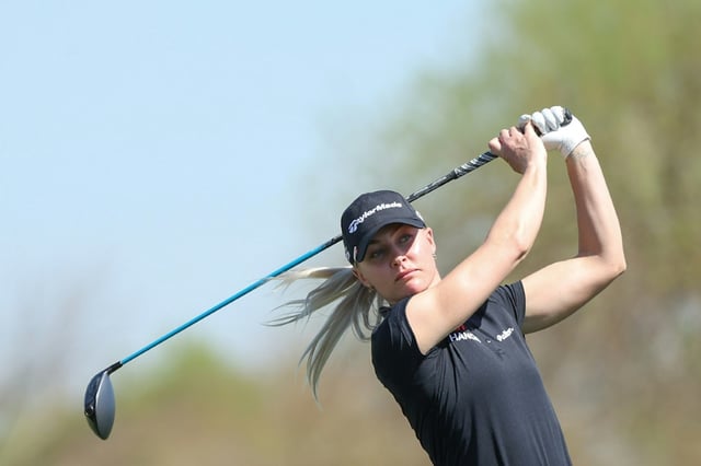 Charley Hull of England fired a nine-under par 63 to grab the first-round lead at the LPGA Ford Championship
