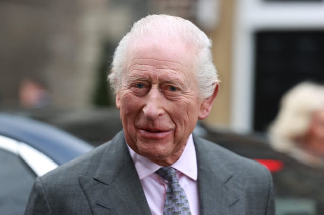 Le roi Charles III lors d’un déplacement en Irlande, le 21 mars 2025.
