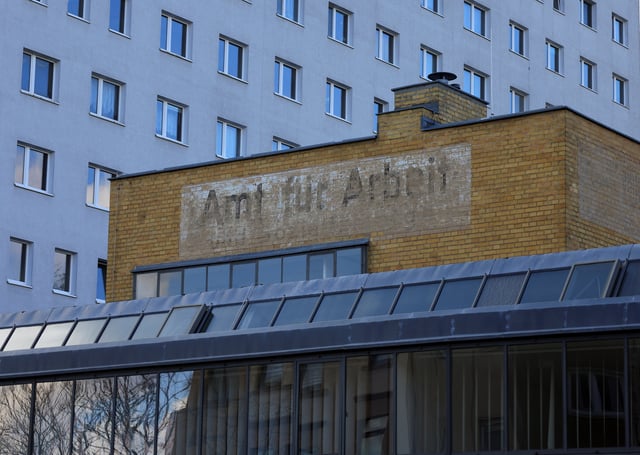 The Employment Office "Amt fuer Arbeit" designed by Bauhaus architect Walter Gropius, one of UNESCO world heritage sites of the eastern German city of Dessau, is pictured in Dessau, Germany, March 5, 2022. REUTERS/Wolfgang Rattay/File Photo