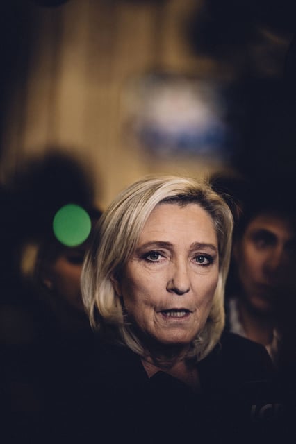 Marine Le Pen à l'Assemblée, le 2 décembre.