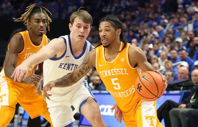 Zakai Zeigler-led Tennessee is favored over Kentucky despite losing both regular-season matchups to the Wildcats.