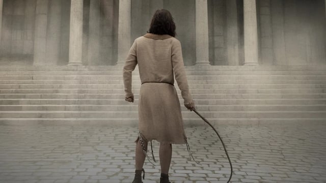 Jesus cleansing the temple in The Chosen Season 5