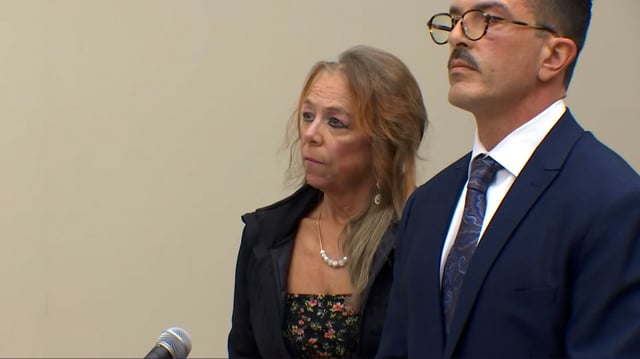 Kimberly Sullivan appears in court on March 28, 2025, in Waterbury, Connecticut.
