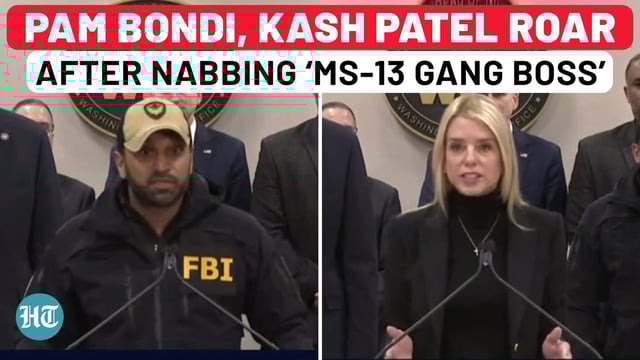 Kash Patel, Pam Bondi declare war against gangs after arresting ‘MS-13 Leader’ 