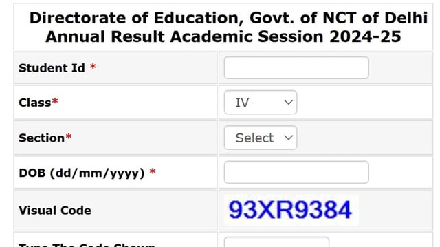 Delhi DoE Class 3, 4, and 5 results: The Directorate of Education (DoE), Delhi, has declared the results for Classes 3, 4, and 5. 