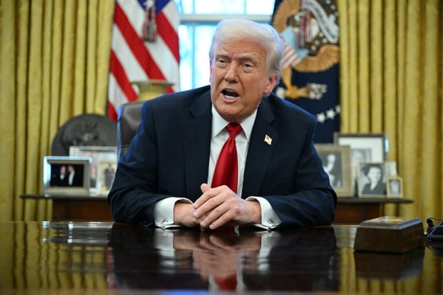 Donald Trump announced tariffs on auto imports this week (Photo: Mandel Ngan/AFP)