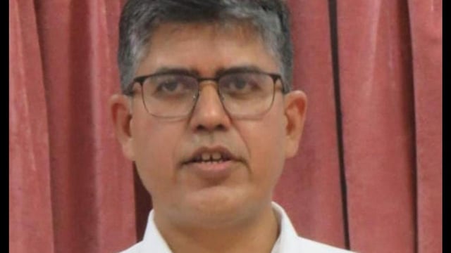 An IAF civil engineer SN Mishra who was killed at his residence in Air Force colony, Bamrauli under Pura Mufti police station in Prayagraj late on Friday night (Sourced)