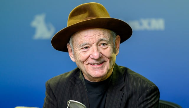 Bill Murray visits SiriusXM Studios to discuss the film &#34;Riff Raff&#34; on February 27, 2025 in New York City.