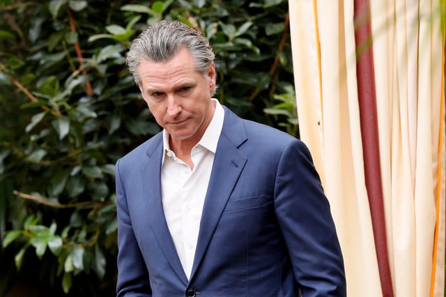 Gavin Newsom attends Vogue World: Hollywood Press Announcement at Chateau Marmont on March 26, 2025 in Los Angeles, California.