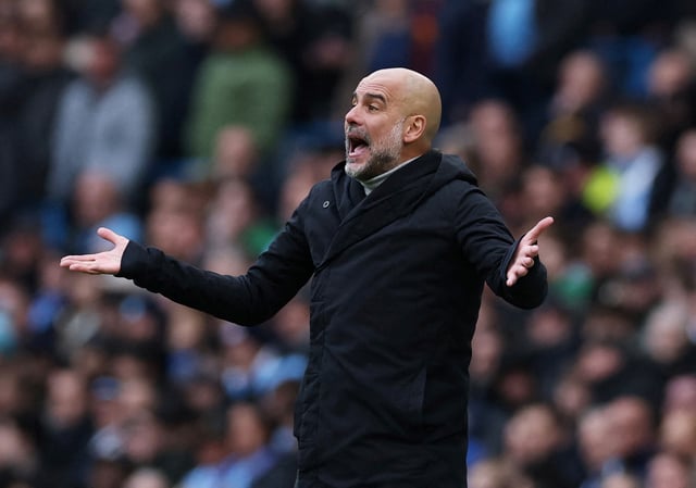 Soccer Football - Premier League - Manchester City v Brighton & Hove Albion - Etihad Stadium, Manchester, Britain - March 15, 2025 Manchester City manager Pep Guardiola