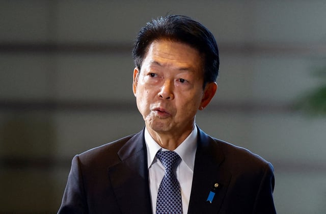 Japan's Minister of Economy, Trade and Industry (METI) Yoji Muto arrives at Prime Minister Shigeru Ishiba's official residence in Tokyo, Japan October 1, 2024. REUTERS/Issei Kato/File Photo