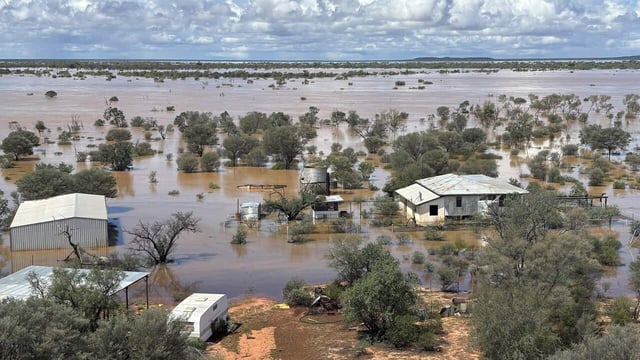 Rain is easing in parts of Queensland and NSW but authorities are warning flooding could isolate some residents for weeks.