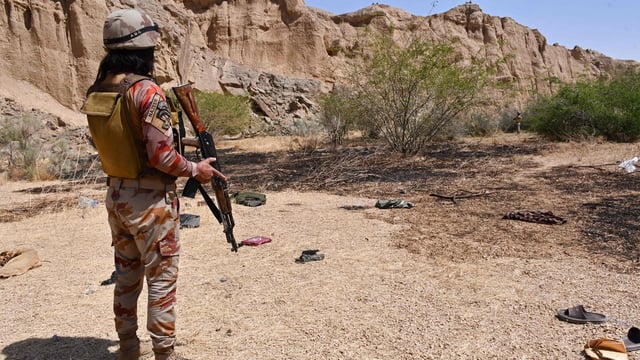 Provincial government spokesman Muhammad Ali Saif said that reports indicated the location was being used as a “hideout and transit point for terrorist” elements.