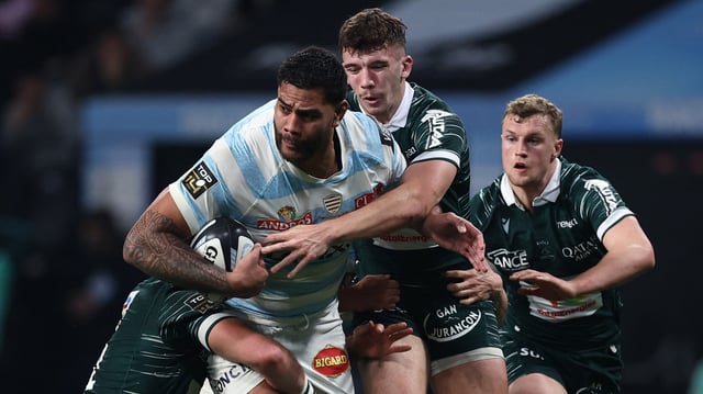 Romain Taofifenua et le Racing 92 se sont inclinés contre Pau, lors de leur dernier match à Paris La Défense Arena.