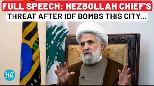Hezbollah Chief Appears On TV With Threat After IDF's 1st Bombing Of Beirut Since…