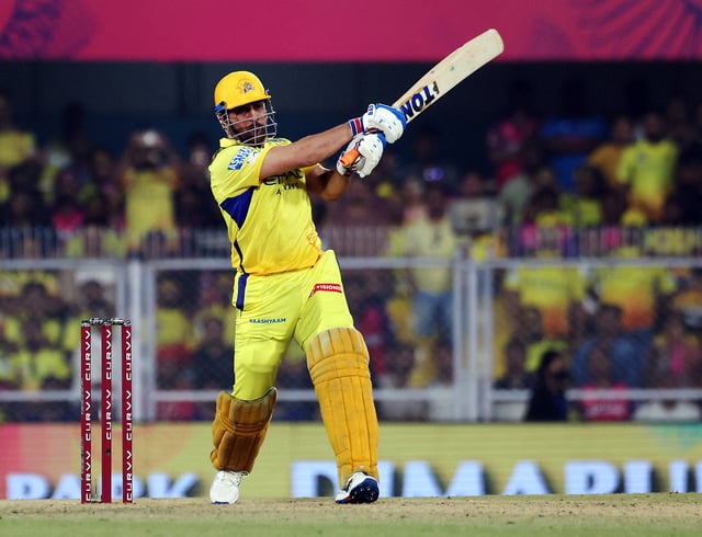 Cricket - Indian Premier League - IPL - Rajasthan Royals v Chennai Super Kings - ACA Stadium, Guwahati, India - March 30, 2025  Chennai Super Kings' MS Dhoni in action