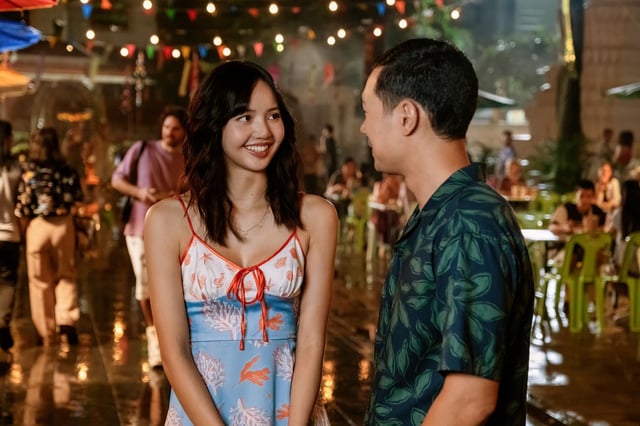 Lalisa Manobal and Tayme Thapthimthong in “The White Lotus” Season 3, episode 7.