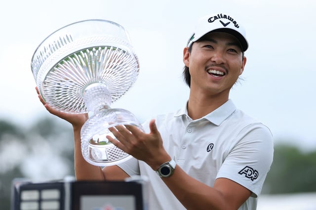 Min Woo Lee won the Houston Open, claiming his first PGA Tour title.