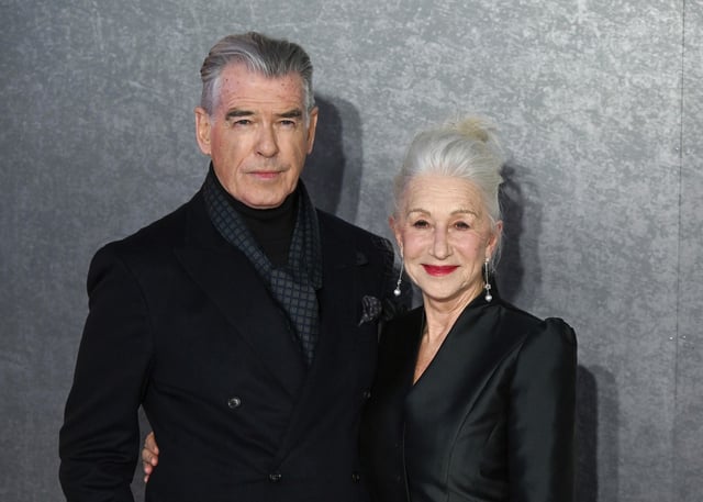 Former James Bond actor Pierce Brosnan and Helen Mirren are starring together in a new series, "MobLand."