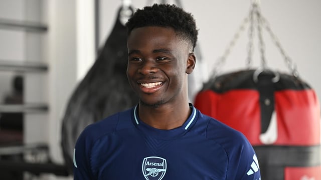 Saka scored five and created 11 Premier League goals this season before his injury