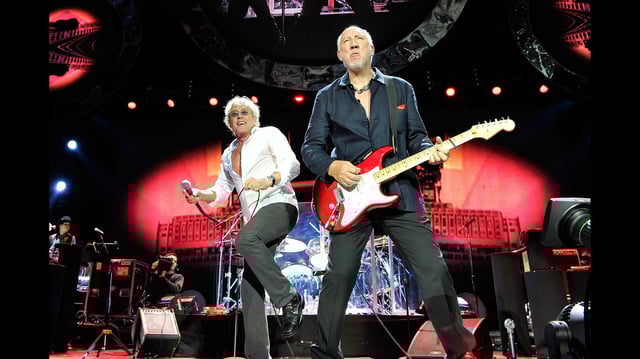 Roger Daltrey and Pete Townshend perform at the 02 Arena in 2013.