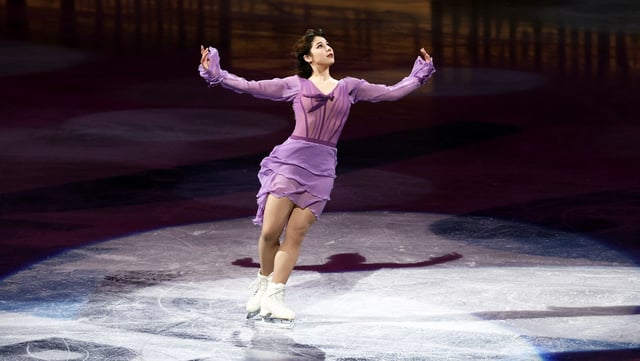Alysa Liu of United States of America performs during the Exhibition of Champions during the 2025 ISU World Figure Skating Championships on March 30, 2025 in Boston, CA.