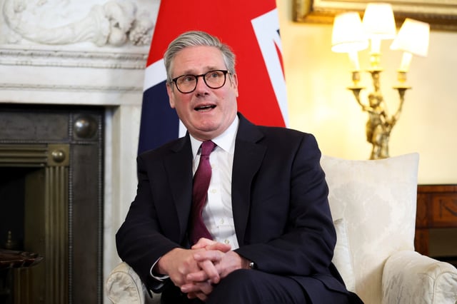 British Prime Minster Keir Starmer meets with Finnish President Alexander Stubb (not pictured) at Number 10 Downing Street in London, Britain, March 31, 2025. REUTERS/Hannah McKay/Pool/File Photo