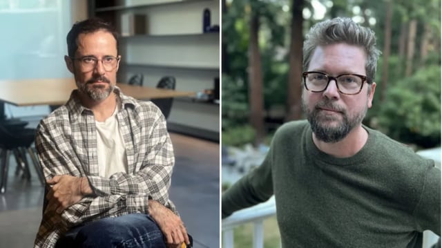 Twitter co-founders Evan Williams and Biz Stone speak candidly in the BBC One Twitter documentary  (Photo: BBC/Candle True Stories)