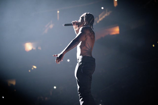 Sauce Walka is shown on stage at Toyota Center on December 07, 2023, in Houston.