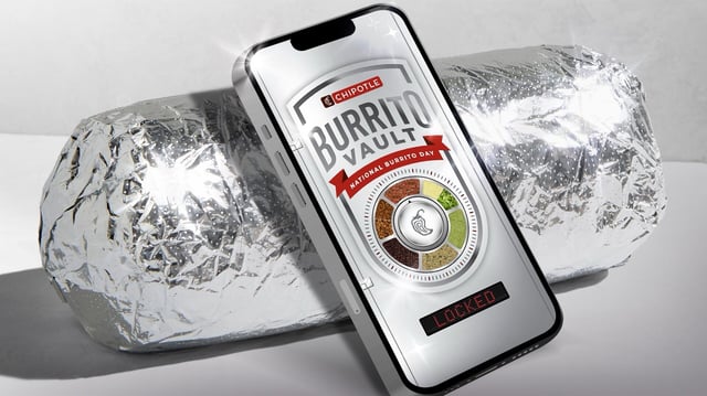 Chipotle&#39;s Burrito Vault encourages reward members to play an hourly game to unlock special deals, free food, and rewards points.