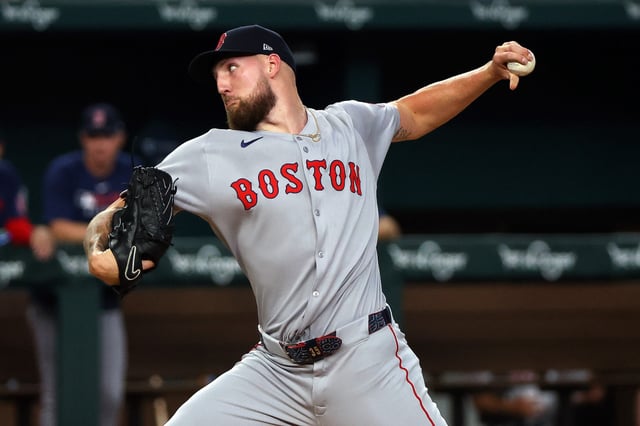 Garrett Crochet during his Red Sox debut on March 27.