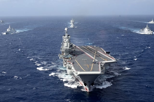 Die gemeinsame Übung von Armee, Marine, Luftwaffe und Raketeneinheit bestehe darin, sich der Inselrepublik aus verschiedenen Richtungen zu nähern und die " Operationsfähigkeiten der Truppen zu prüfen. Symbolbild: picture alliance / Xinhua News Agency | Liu Fang