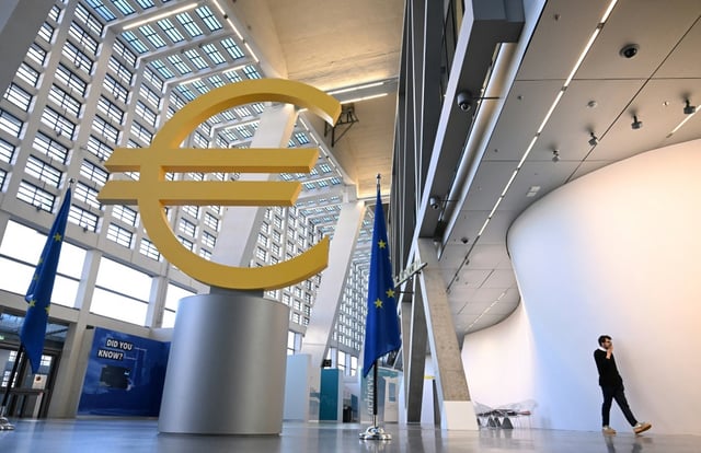 The ECB has warned the eurozone faces global risks
