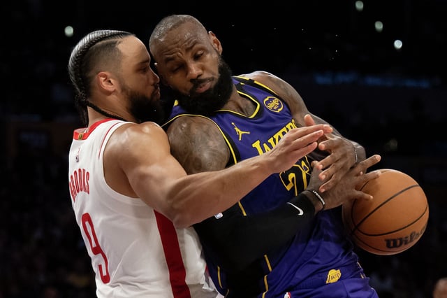 Dillon Brooks and the Rockets are fighting off LeBron James and the Lakers and others for playoff seeding in NBA West.