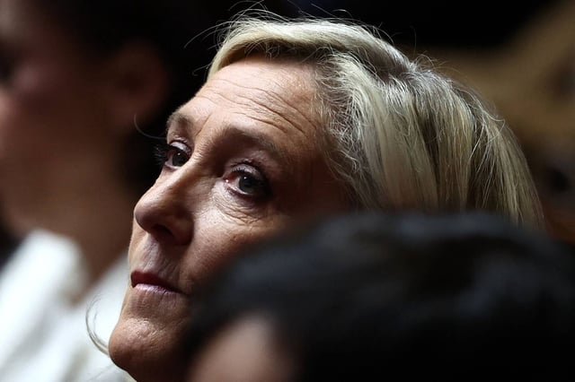 Marine Le Pen, à l'Assemblée nationale ce mardi 1er avril.