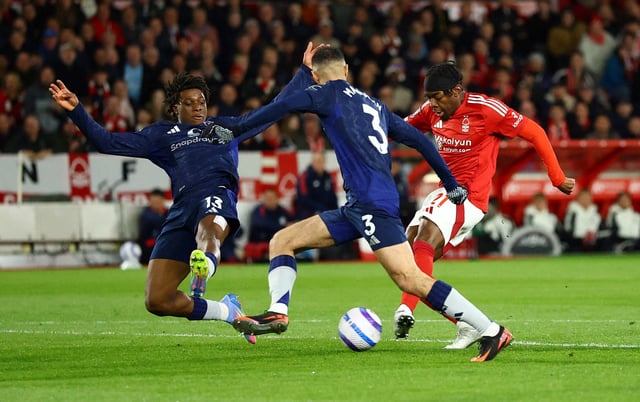 Soccer Football - Premier League - Nottingham Forest v Manchester United - The City Ground, Nottingham, Britain - April 1, 2025 Nottingham Forest's Anthony Elanga scores their first goal Action Images via Reuters/Andrew Boyers EDITORIAL USE ONLY. NO USE WITH UNAUTHORIZED AUDIO, VIDEO, DATA, FIXTURE LISTS, CLUB/LEAGUE LOGOS OR 'LIVE' SERVICES. ONLINE IN-MATCH USE LIMITED TO 120 IMAGES, NO VIDEO EMULATION. NO USE IN BETTING, GAMES OR SINGLE CLUB/LEAGUE/PLAYER PUBLICATIONS. PLEASE CONTACT YOUR ACCOUNT REPRESENTATIVE FOR FURTHER DETAILS..     TPX IMAGES OF THE DAY