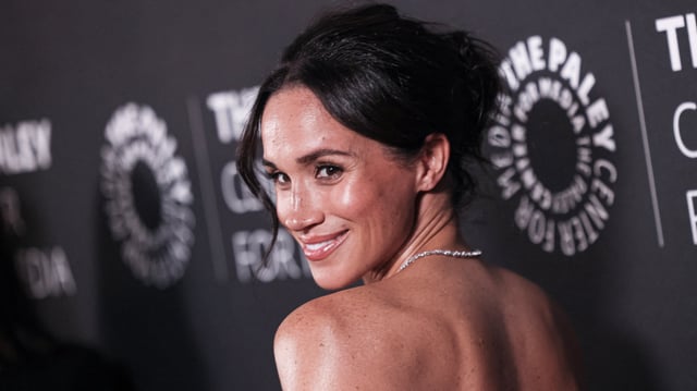 Meghan, Duchess of Sussex arrives for The Paley Center for Media gala honoring actor and director Tyler Perry, at the Beverly Wilshire Hotel in Beverly Hills on December 4, 2024.
