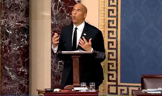 Le séanteur démocrate Cory Booker.
